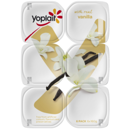 Photo of Yoplait With Real Vanilla Yoghurt Multipack Yoghurt 6x160g