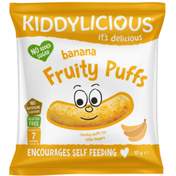 Photo of Kiddylicious Fruity Puffs Banana 10g