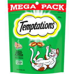 Photo of Temptations Seafood Medley Flavour Treats For Cats Mega Pack 180g