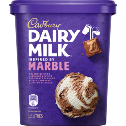 Photo of Cadbury Dairy Milk Marble Ice Cream 1.2l
