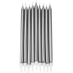 Photo of Birthday Candles Small Silver 16 pack