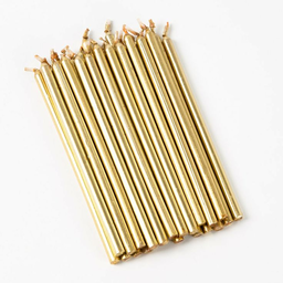 Photo of Birthday Candles Small Gold 16 Pack