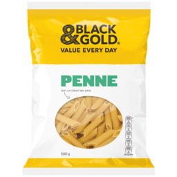 Photo of Black & Gold Penne Pasta