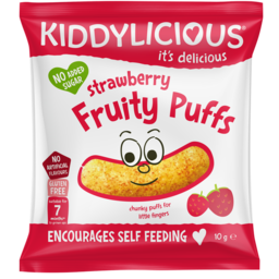 Photo of Kiddylicious Fruity Puffs Strawberry 10g