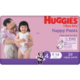 Photo of Huggies Ultra Dry Nappy Pants For Girls 9- Size 4 29 Pack