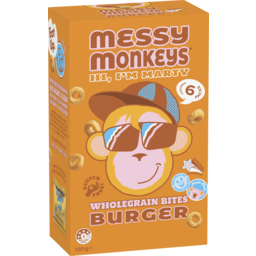 Photo of Messy Monkeys Wholegrain Bites Burger 6 Pack 120g