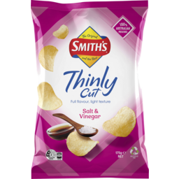 Photo of Smith's Thinly Cut Salt & Vinegar Potato Chips 175g