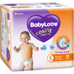 Photo of Babylove Cosifit Nappies 12-17kg 17pk