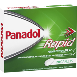 Photo of Panadol Rapid Caplets For Pain Relief, Paracetamol 500 Mg, 20