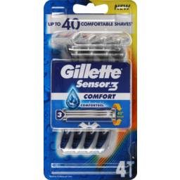 Photo of Gillette Sensor3 Disposable Razor Comfort 4pk 
