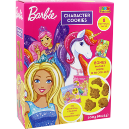 Photo of Park Avenue Character Cookies Barbie 8 Pack 200g