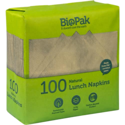 Photo of Biopak Lunch Napkin Natura 100 Pack