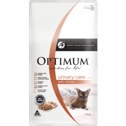 Photo of Optimum Adult Urinary Care Dry Cat Food With Chicken 1.8kg