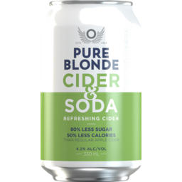 Photo of Pure Blonde Cider & Soda 4.2% Can