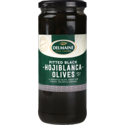 Photo of Delmaine Olives Pitted Black 450g