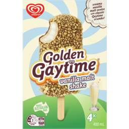 Photo of Streets Golden Gaytime Ice Confection Vanilla Malt Shake Mp4 400 Ml