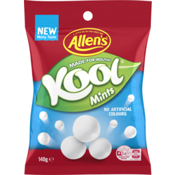 Photo of Allen's Kool Mints Lollies Bag 140g 140g