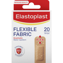 Photo of Elastoplast Flexible Fabric Breathable Water Repellent Strips 20 Pack