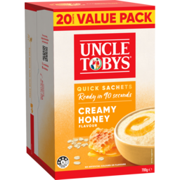 Photo of Uncle Toby Oat Quick Creamy Honey 20pk