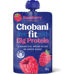 Photo of Chobani Fit High Protein Greek Yogurt Raspberry Pouch