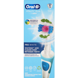 Photo of Oral-B Vitality Plus Pro White Electric Toothbrush With Charger