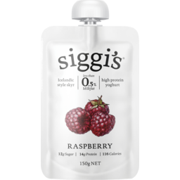 Photo of Siggi's Yoghurt Pouch Raspberry 150g