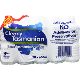 Photo of Clearly Tasmanian Water 600mL 20 Pack