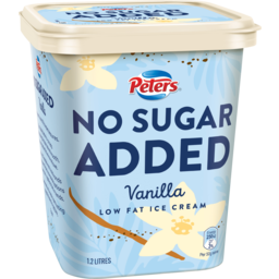 Photo of PETERS ICE CREAM LOW FAT NO ADDED SUGAR