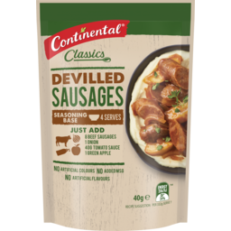 Photo of Continental Recipe Base Devilled Sausages 40g