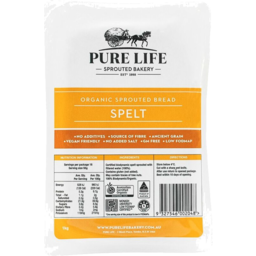 Photo of Purelife Sprouted Spelt Bread 1kg