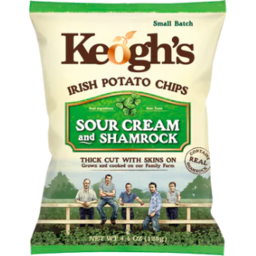 Photo of Keogh's Sour Cream & Shamrock Chips