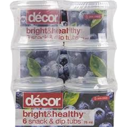 Photo of Decor Bright & Healthy Snack & Dip Tubs