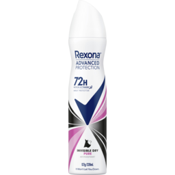 Photo of Rexona Women Advanced Protection Invisible Dry Pure 72hr Antiperspirant Aerosol 220ml