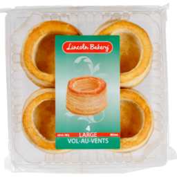 Photo of Lincoln Bakery Vol Au Vent Large 4 Pack