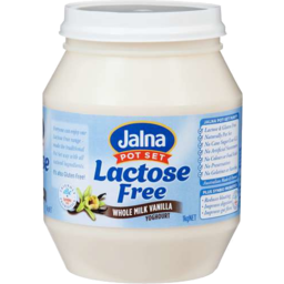 Photo of Jalna Natural Pot Set Lactose Free Whole Milk Vanilla Yoghurt 1kg