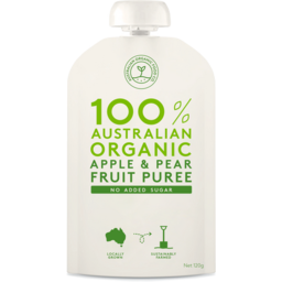 Photo of Australian Organic Food Co. Puree Apple & Pear 120gm