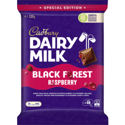 Photo of Cadbury Chocolate Block Black Forest Raspberry 330g