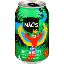 Photo of Mac's Hazy Showboat Beer New England Ipa Can 330ml