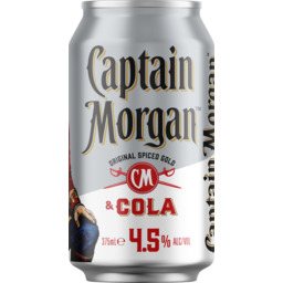 Photo of Captain Morgan Original Spiced Gold & Cola 4.5% 375ml Can 375ml