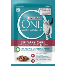 Photo of Purina One® Adult Urinary Care With Chicken In Gravy Wet Pouch Cat Food 70g