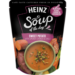 Photo of Heinz Soup Of The Day® Sweet Potato With Smokey Chorizo & Chilli 430g