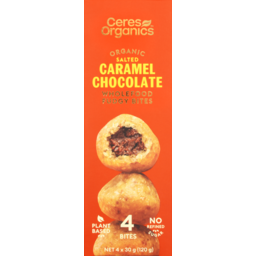 Photo of Ceres Organics Organic Wholefood Fudgy Bites Salted Caramel Chocolate