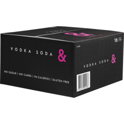 Photo of Vodka Soda & Black Watermelon % 16pk Case