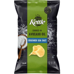 Photo of Kettle Cooked In Avocado Oil Crushed Sea Salt Chips 135g