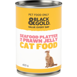 Photo of Black & Gold Cat Food Seafood Platter 400g
