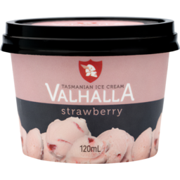 Photo of Valhalla Mini Ice Cream Cup Strawberry 120mL