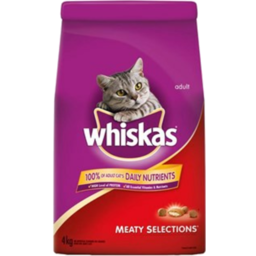 Photo of Whiskas Dry Cat Food, Meaty Selections 4kg