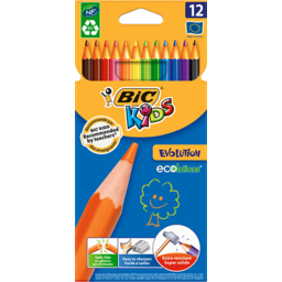 Photo of Bic Kids Colour Pencils Ecolutions Evolution 12 Pack