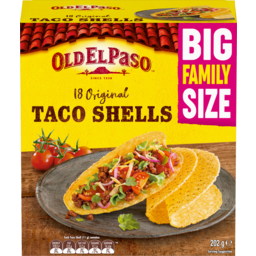 Photo of Old El Paso Original Corn Taco Shells Big Family Size 18 Pack 202g