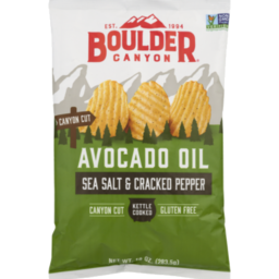 Photo of Boulder Canyon Avocado Oil Sea Salt & Cracked Pepper Kettle Potato Chips